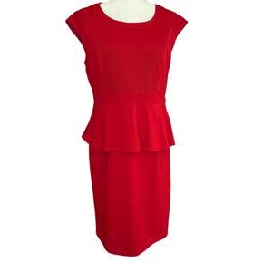 Spense Peplum Ruffle Waist Retro Dress Size 10